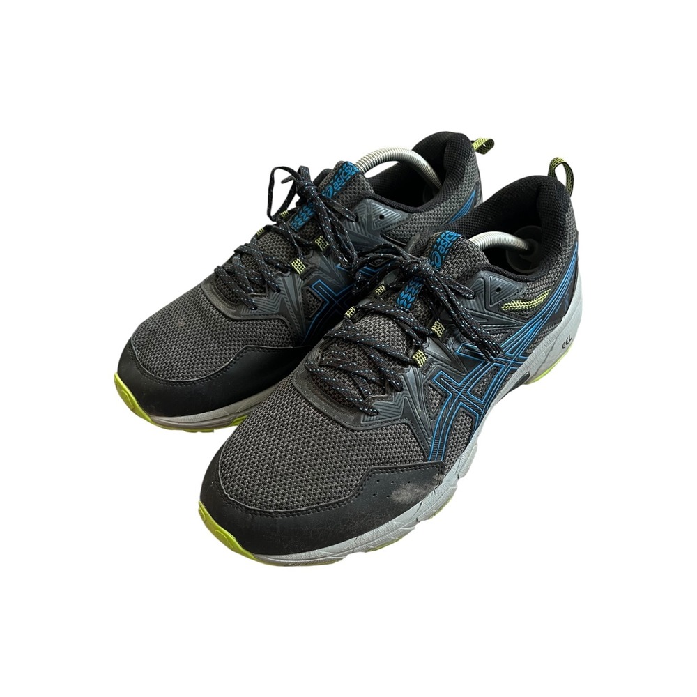 ASICS Gel-Venture 8 Mens 11.5 Extra Wide Trail Running Shoes Black Blue 1011A826